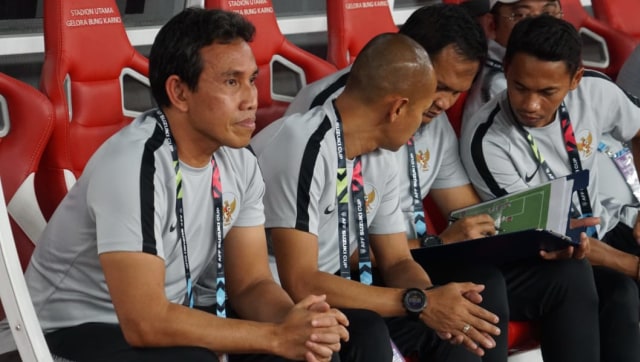 Pelatih Timnas Indonesia Bima Sakti. (Foto: Helmi Afandi Abdullah/kumparan)