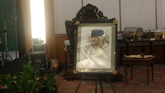 Lukisan Ma’ruf Amin yang dilelang untuk bencana Palu dan Donggala. (Foto: Moh Fajri/kumparan)
