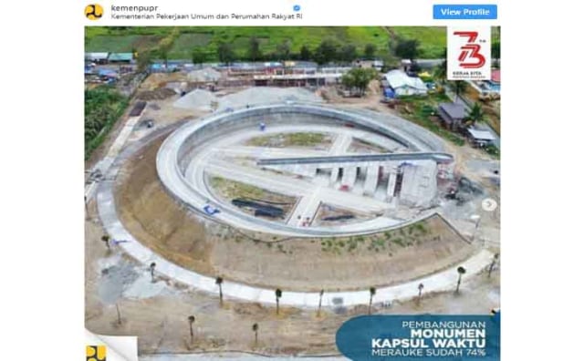 16 November, Jokowi Resmikan Monumen Kapsul Waktu di Merauke 