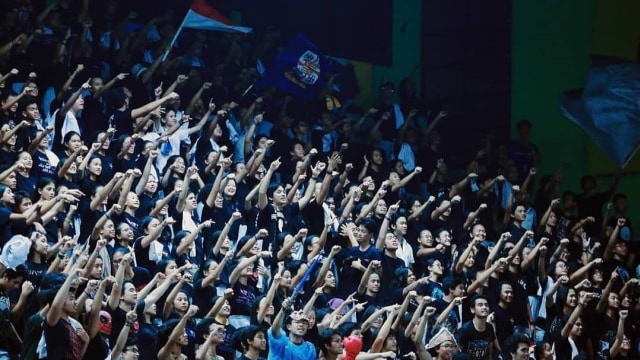 Suporter sekolah Laskar Gonzaga dari SMA Gonzaga (Foto: Laskar Gonzaga)
