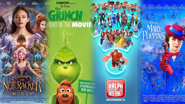 4 Film Anak Pilihan kumparanMOM di Akhir Tahun 2018. (Foto: Instagram/@keithlovesmovies, @marypoppinsreturns, @ darkreviews, Wikipedia)
