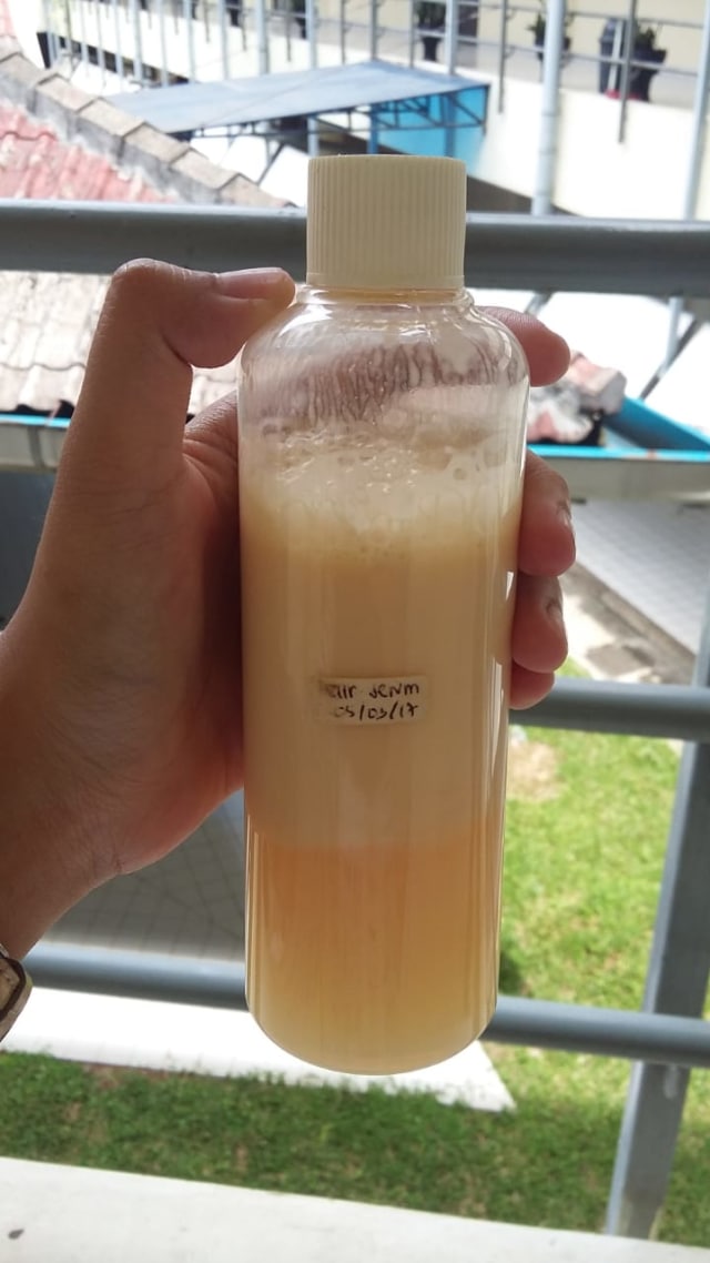 Serum pencegah rambut rontok berbahan kolagen ikan ciptaan mahasiswi IPB (Foto: Dok. Humas IPB)