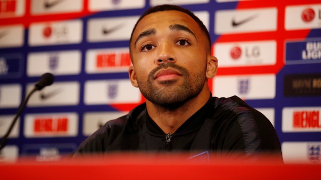 Callum Wilson menjalani jumpa pers bersama Timnas Inggris. (Foto: Carl Recine/Reuters)