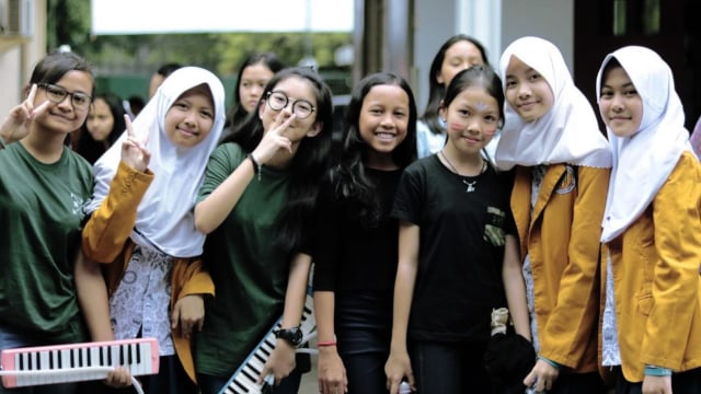 Toleransi beragama dari Murid-Murid SMP Muhammdiyah 8 dan SMP Yahya Bandung. (Foto: Dok. SMPK Yahya)