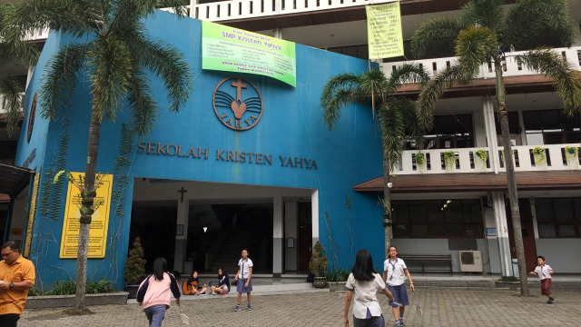 Toleransi beragama dari Murid-Murid SMP Muhammdiyah 8 dan SMP Yahya Bandung. (Foto: Iqbal Tawakal/kumparan)