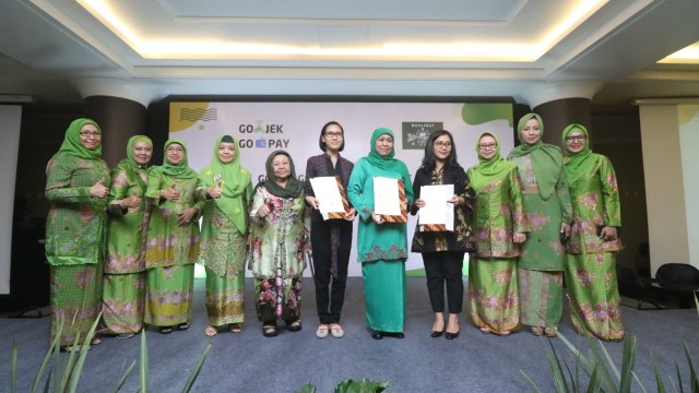 Kolaborasi Go-Jek dan Muslimat NU. (Foto: Go-Jek)