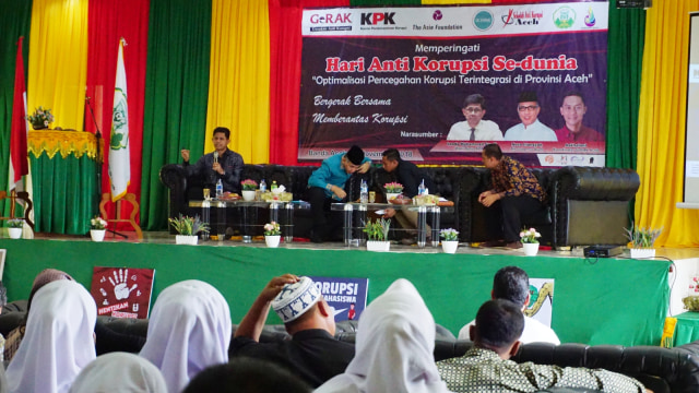 Seminar memperingati Hari Anti Korupsi Se-dunia di Banda Aceh, Jumat (16/11). (Foto: Zuhri Noviandi/kumparan)