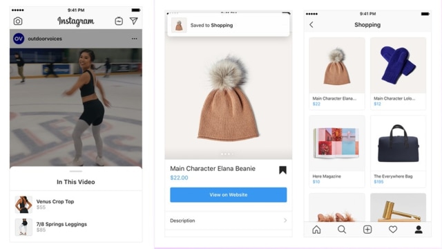 Fitur belanja di Instagram. (Foto: Instagram)