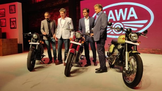 Tiga produk baru Jawa Motorcycle (Foto: dok. Twitter @anandmahindra )