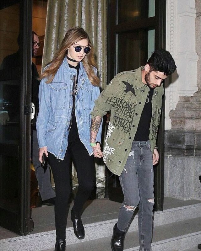 Gaya Kompak Zayn Malik dan Gigi Hadid dalam Berbusana Foto: Instagram @zigiphotos