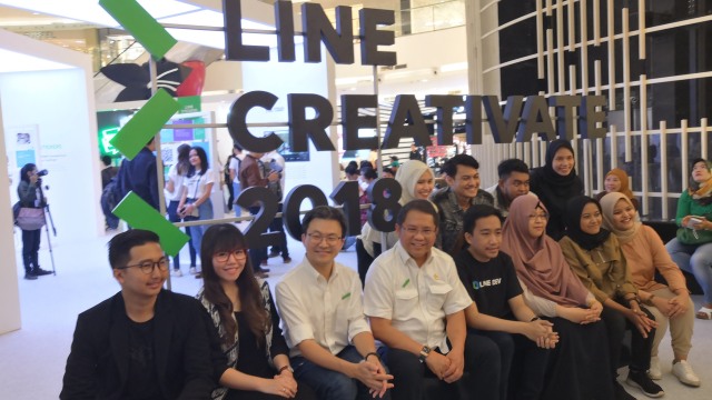 Para pemenang Line Creativate 2018. (Foto: Bianda Ludwianto/kumparan)