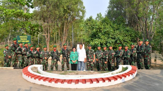 Jokowi Tinjau Pembangunan PLBN Sota di Merauke, Papua (Foto: Dok. Biro Pers Setpres)