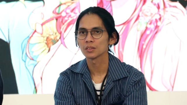Talkshow Line Creative bersama Angga Dwimas Sasongko. (Foto: Munady Widjaja)