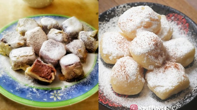 Susu goreng 'sugor'. (Foto: Instagram/@astripurnamadewi dan @pufflovaa)