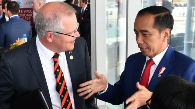 Presiden Joko Widodo hadiri KTT APEC 2018 Papua Nugini di APEC Haus, Minggu (18/11/2018). (Foto: Laily Rachev/Biro Pers Setpres)