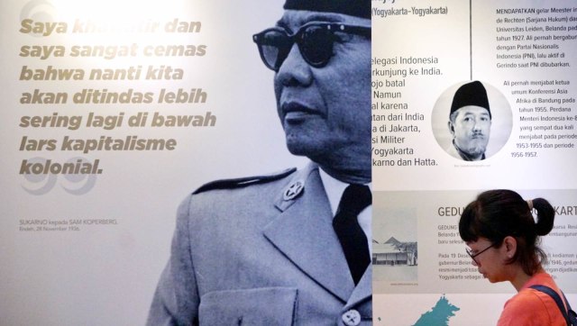 Pameran Surat Pendiri Bangsa di Museum Nasional. (Foto: Fanny Kusumawardhani/kumparan)