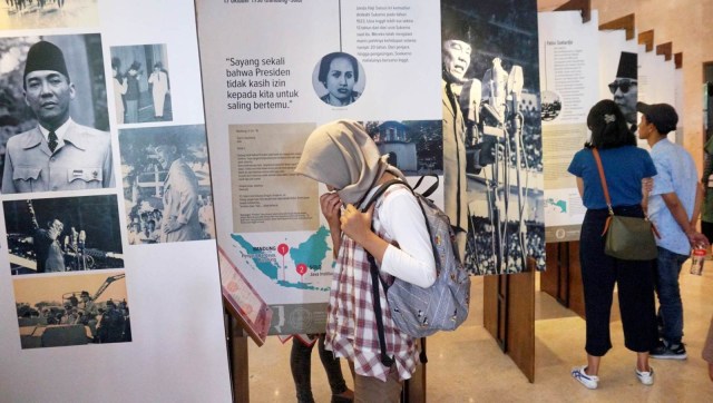 Pameran Surat Pendiri Bangsa di Museum Nasional. (Foto: Fanny Kusumawardhani/kumparan)
