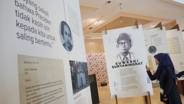 Pameran Surat Pendiri Bangsa di Museum Nasional. (Foto: Fanny Kusumawardhani/kumparan)