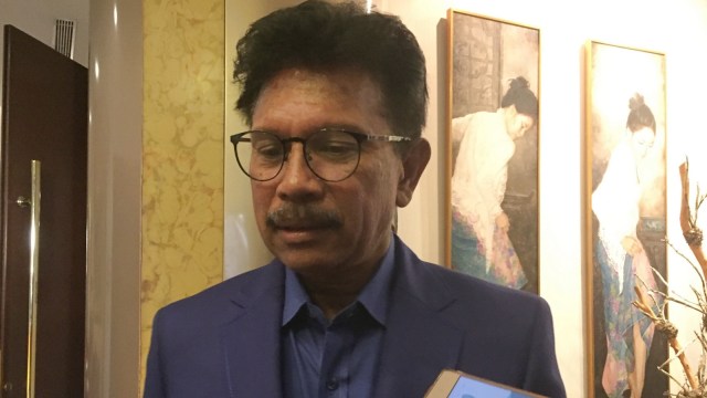 Sekjen Partai NasDem, Johnny G Plate. (Foto:  Rafyq Alkandy/kumparan)