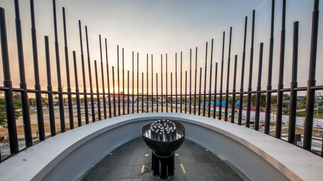 Monumen Kapsul Waktu di Merauke. (Foto: Dok. Paskalis Khrisno Ayodyantoro)