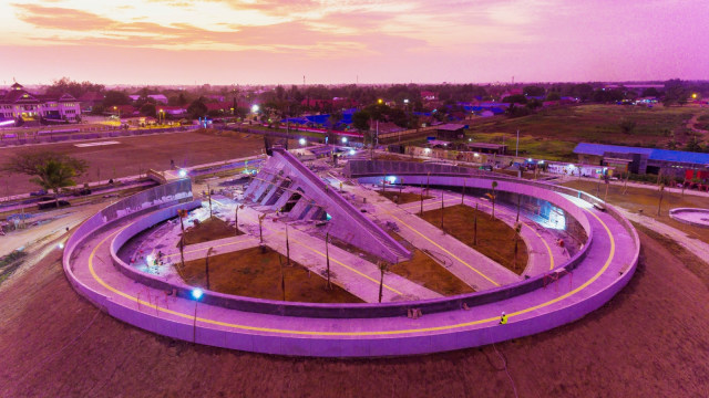Monumen Kapsul Waktu di Merauke. (Foto: Dok. Paskalis Khrisno Ayodyantoro)