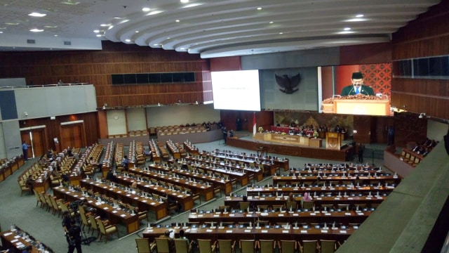 Rapat Paripurna Pembukaan Masa Sidang di Gedung DPR, Rabu (21/11/2018). (Foto: Fahrian Saleh/kumparan)