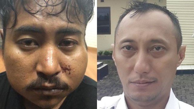 Nurhadi (kiri) dan Dufi (kanan). (Foto: Dok. Istimewa Twitter/@dufiabdullah)