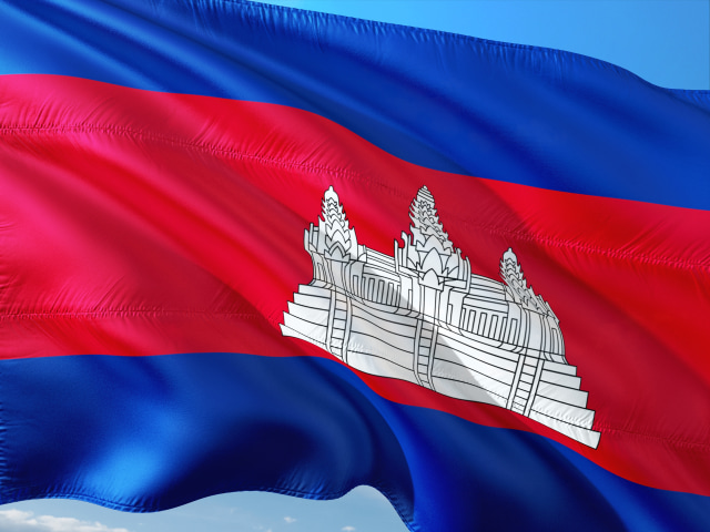 Bendera Kamboja (Foto: Pixabay)