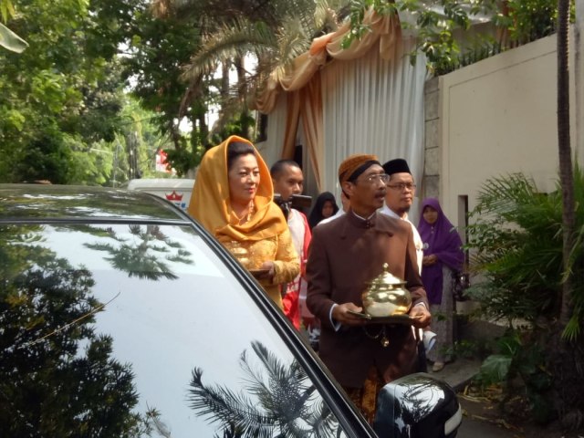 Air siraman Baim Wong dan Paula Verhoeven (Foto: DN Mustika Sari/kumparan)