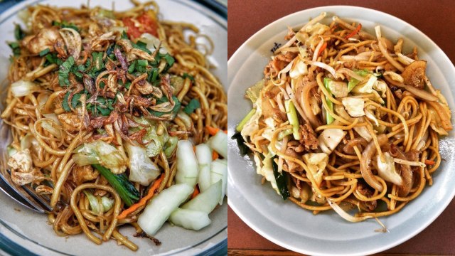 Bakmi Jawa dan Yakisoba. (Foto: Instagram/@jajanyogya, Instagram/@kie0308)