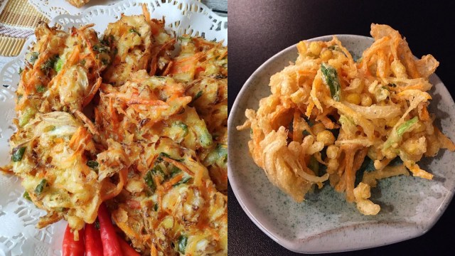 Bakwan dan Kakiage (Foto: Instagram/@sajian.lezat, Instagram/@kokosjapanesekitchen)