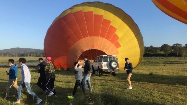 Hot Air Balloon di Gold Coast, Australia. (Foto: Dewi Rachmat Kusuma/kumparan)