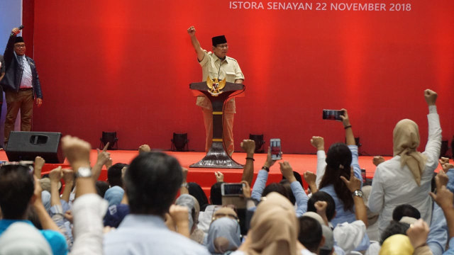 Prabowo Subianto. (Foto: Iqbal Firdaus/kumparan)