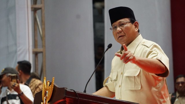 Prabowo Subianto. (Foto: Iqbal Firdaus/kumparan)