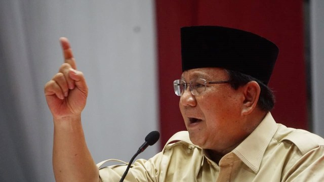 Prabowo Subianto. Foto: Iqbal Firdaus/kumparan