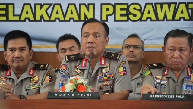 Kepala Biro Penerangan Masyarakat (Karo Penmas) Divisi Humas Polri Brigjen (Pol) Dedi Prasetyo di Gedung utama RS Polri. (Foto: Irfan Adi Saputra/kumparan)