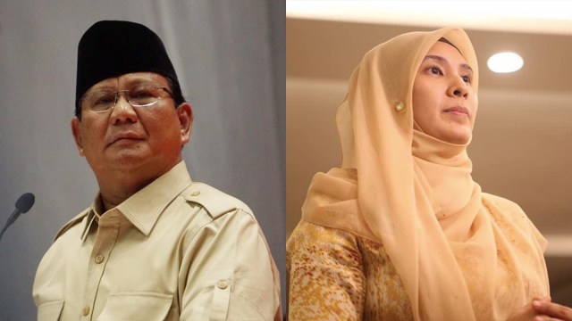Kolase Nurul Izzah dan Prabowo. (Foto: Iqbal Firdaus/kumparan &  Instagram/@n_izzah)