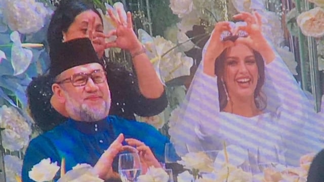 Raja Malaysia Sultan Muhamad V Faris dilaporkan menikahi Oksana Voevodina. (Foto: Twitter/@Eika_nadia)
