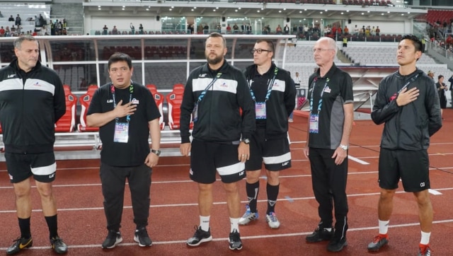 Pelatih Timnas Filipina Sven Goran Eriksson (dua kanan). (Foto: Helmi Afandi Abdullah/kumparan)