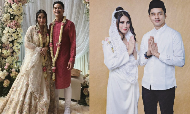 5 Potret Acara Lamaran Bernuansa India Adly Fairuz dan Angbeen Rishi
