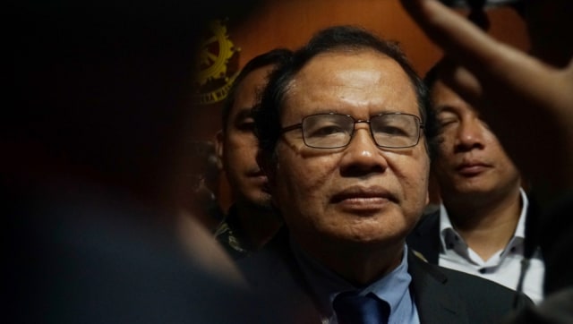Ekonom senior Rizal Ramli saat menjalani pemeriksaan terkait laporan dugaan pencemaran nama baik dengan terlapor Ketua Umum Partai Nasdem Surya Paloh.  (Foto: Fanny Kusumawardhani/kumparan)