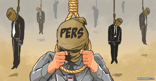 Aksi 'Bunuh Diri Massal' Pers Indonesia