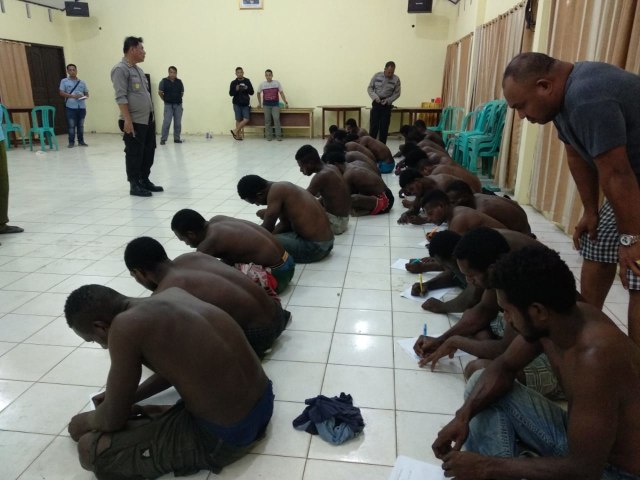 Polres Merauke Tetapkan 22 Orang Tersangka Pelaku Pengeroyokan Polisi