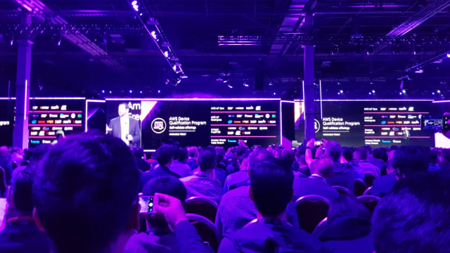 Suasana acara AWS re: Invent di Las Vegas, Nevada,  Amerika Serikat. (Foto: Ikhwanul Habibi/kumparan)