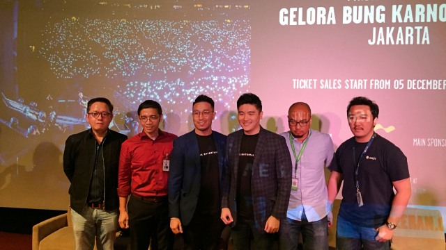 Konferensi pers konser Ed Sheeran. (Foto: Alexander Vito/kumparan)