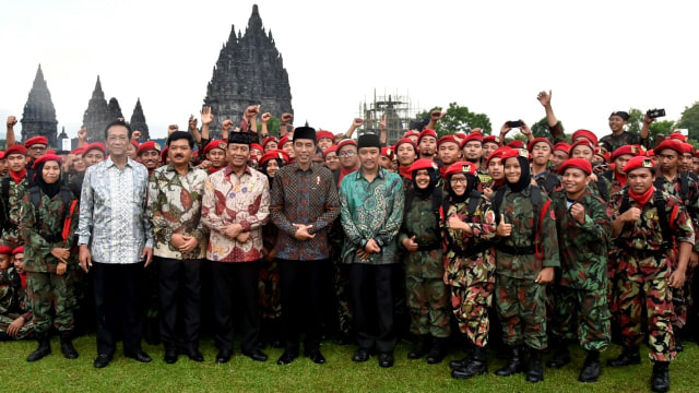 Presiden Jokowidodo menghadiri Apel Kebangsaan Pemuda Islam Indonesia. (Foto: Dok. Biro Pers Setpres)