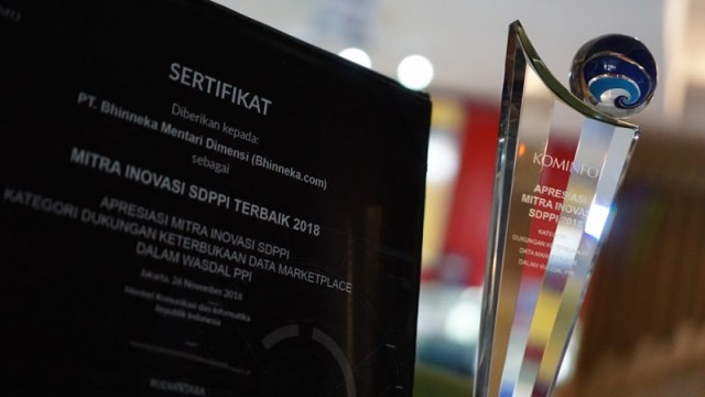 Berani Buka-bukaan Data, Bhinneka Raih Penghargaan Kemkominfo