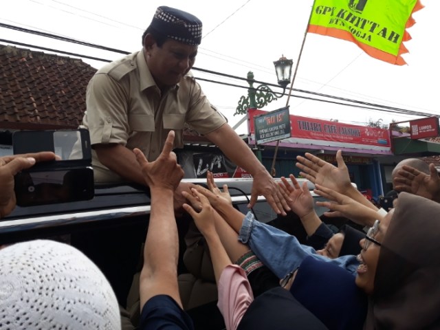 Cerita Prabowo dapat Sumbangan Dana dari Pengemudi Ojek Online