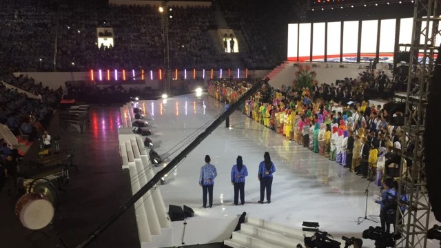 Suasana Upacara HUT Korpri di Istora Senayan. (Foto: Moh Fajri/kumparan)