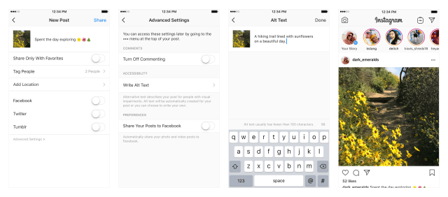 Fitur caption alternatif di Instagram. (Foto: Instagram)